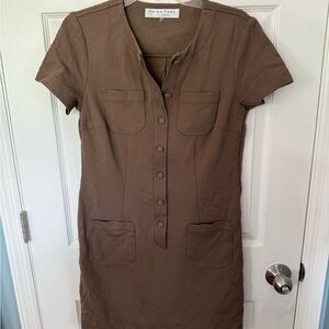 Trina Turk Tan Button-Down Dress